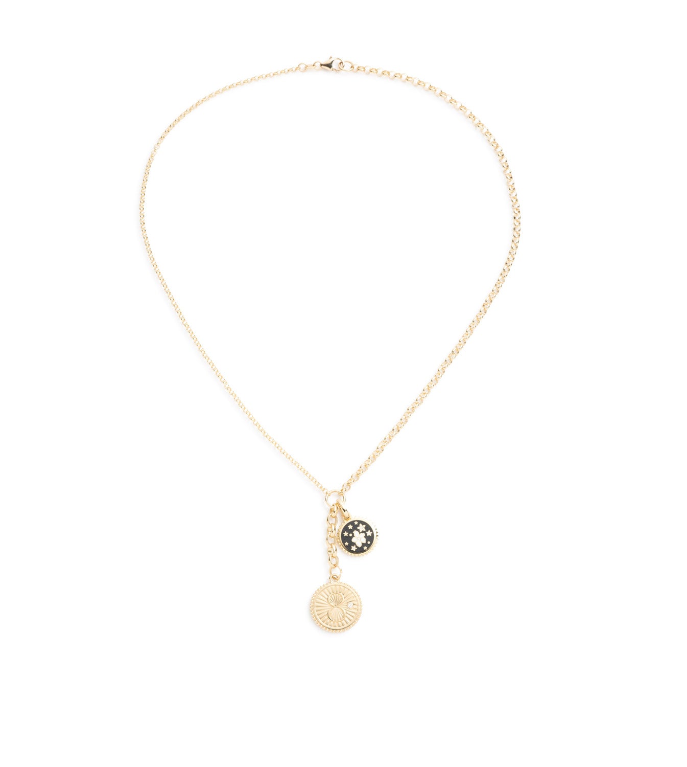 Karma & Blossoms Medium Mixed Belcher Extension Necklace - Stylish Layered Jewelry for Women, Perfect for Everyday Wear & Special Occasions