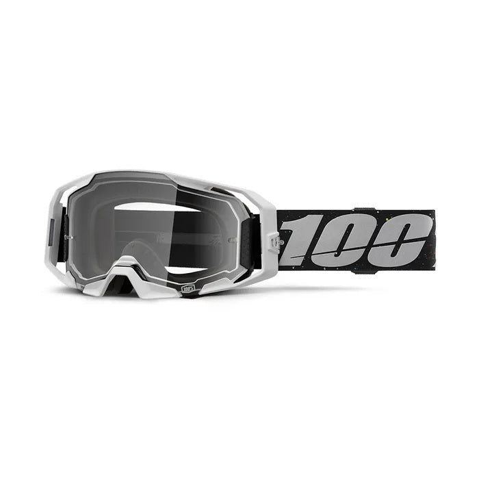 100% Armatic MX Goggles with Clear Lens - Dirt Bike, ATV & Motorcycle Riding Protective Eyewear for Men & Women - Perfect for Off-Road, Racing & Outdoor Sports