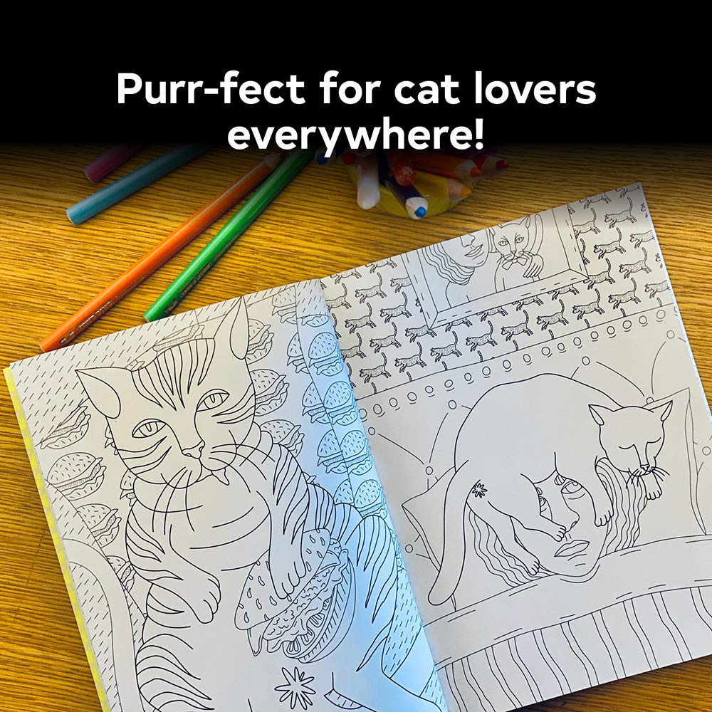 Funny Cat Butt Coloring Book for Adults - Hilarious Gift for Cat Lovers | Stress Relief Activity, Party Game & Unique Present Idea