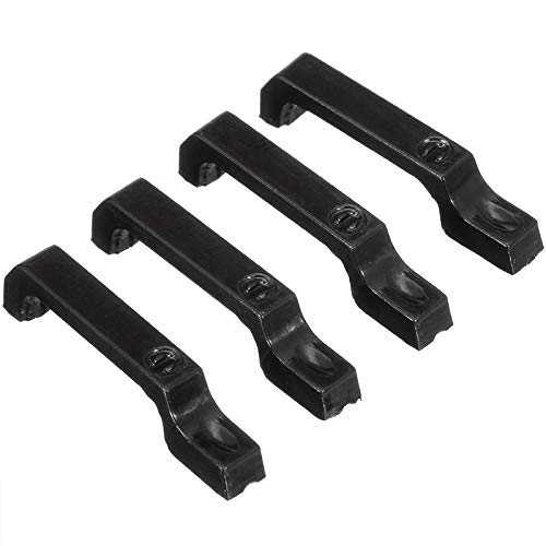 4Pcs ABS Plastic Black Door Handles for 1/10 RC Crawler Car - Durable Remote Control Accessories & Replacement Parts | Perfect for Off-Road RC Models, DIY Upgrades, and Crawler Car Customization