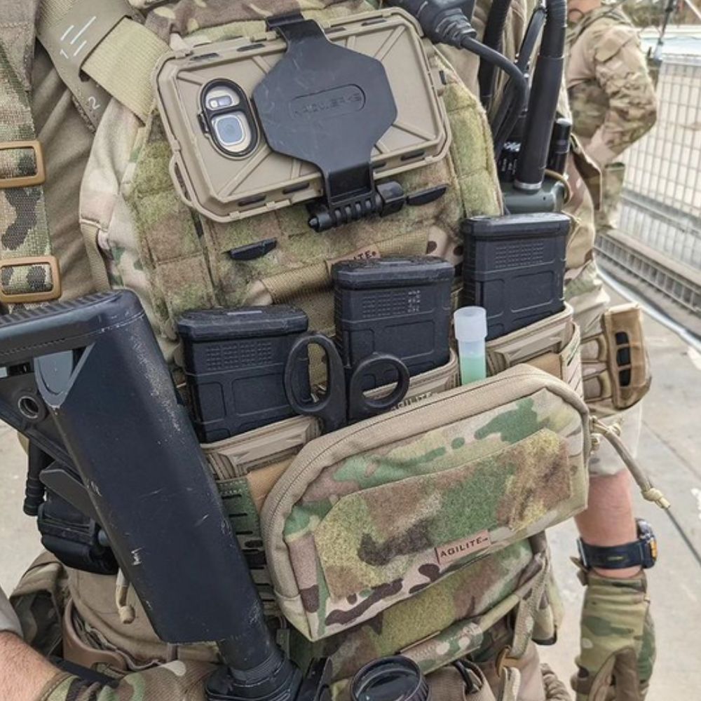 Agilite Pincer Placard 2nd Layer Tactical Admin Pouch - MOLLE Compatible Military Gear for Tactical Vest & Plate Carrier Organization
