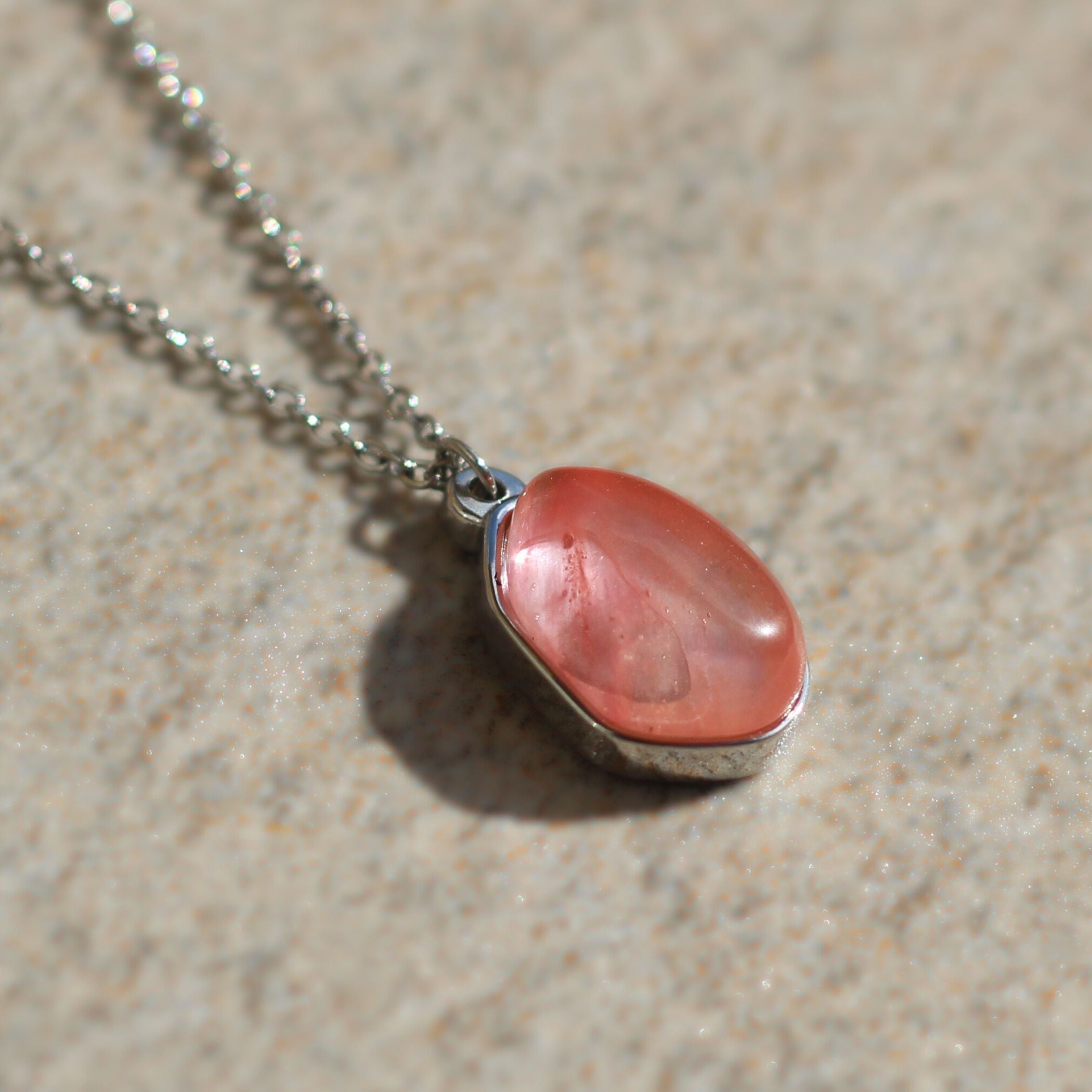 Rose Quartz Drop Necklace for Women - Healing Crystal Jewelry for Stress Relief & Positive Energy - Perfect for Meditation, Yoga & Everyday Wear