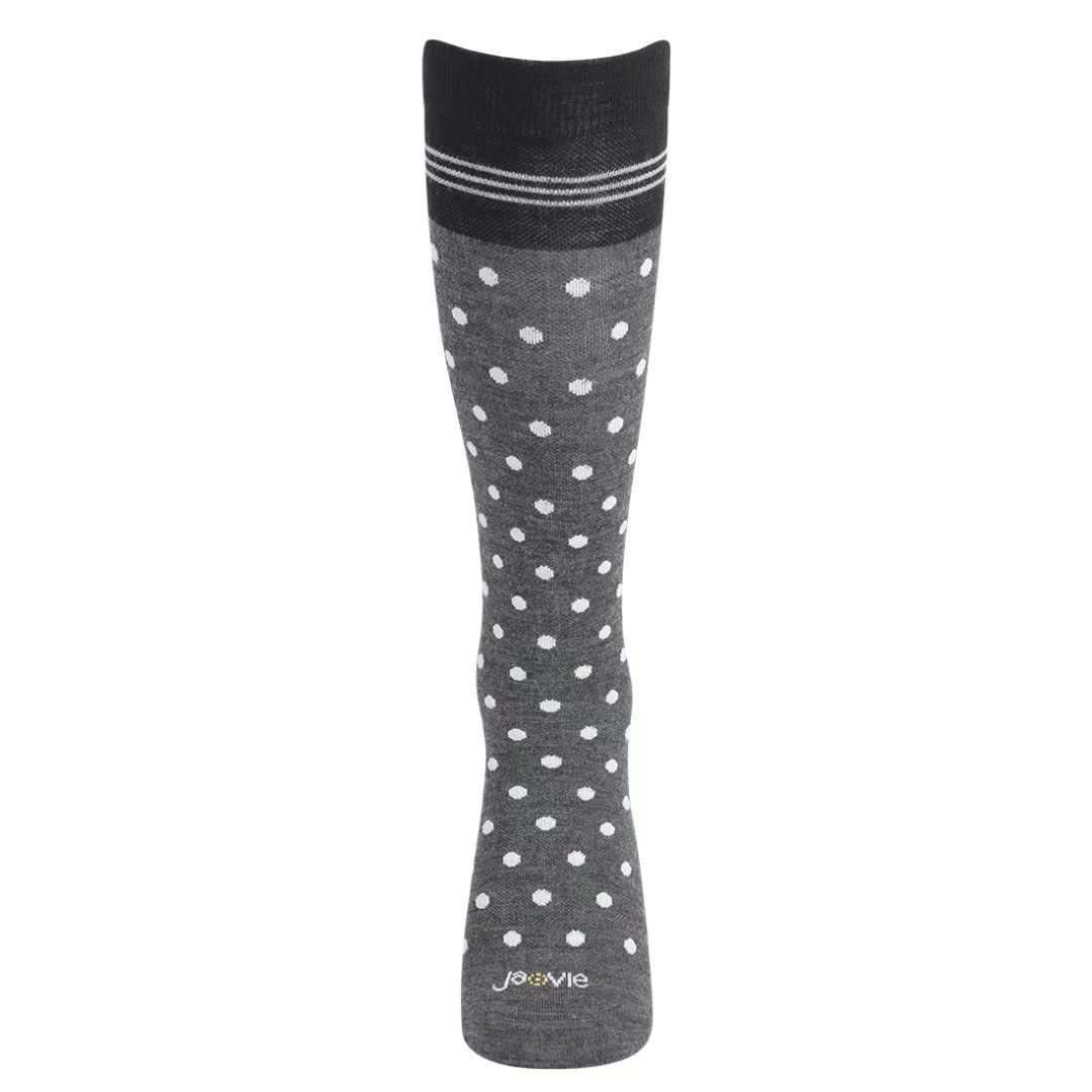 JAVIE Comfy Merino Wool Graduated Compression Socks (15-20mmHg) for Women & Men - Knee High Support Stockings for Travel, Sports & Circulation