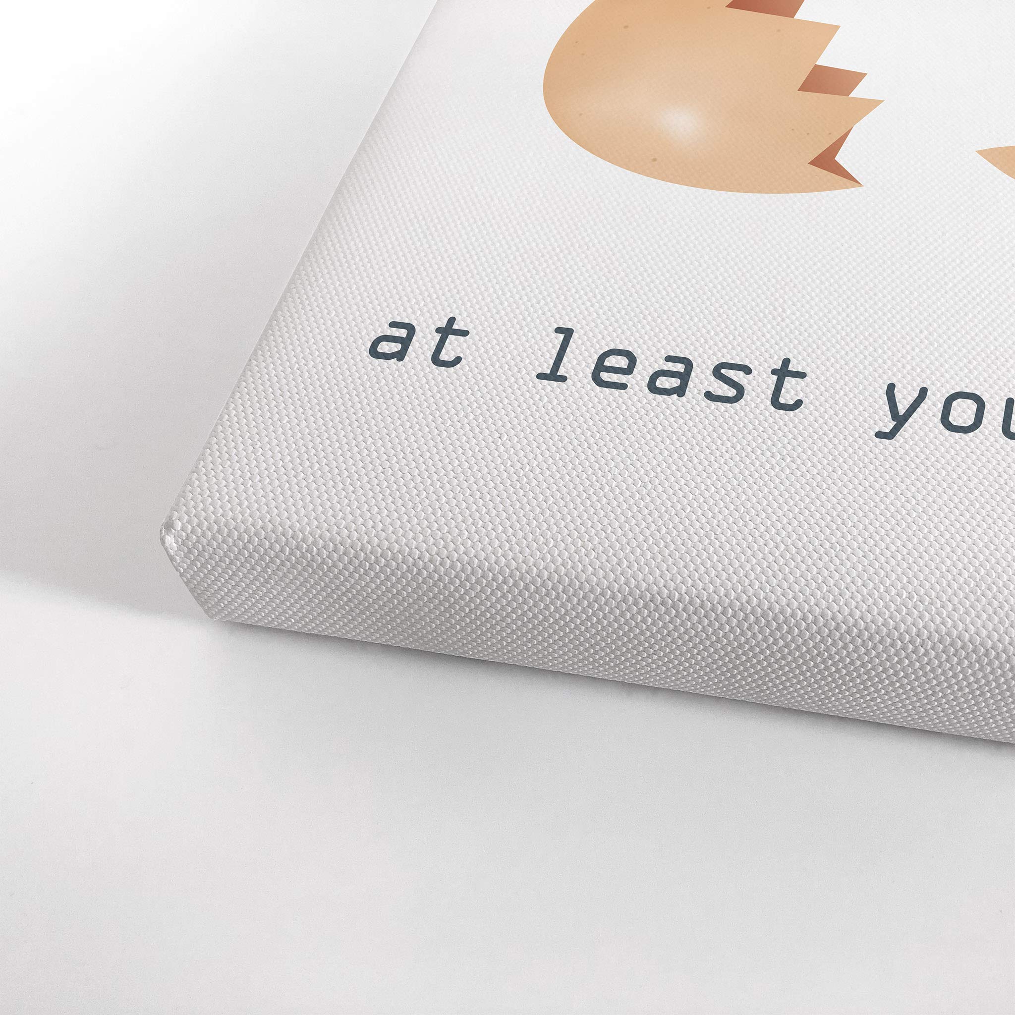 Funny Bathroom Wall Art - 'Well Shit At Least You Tried' Canvas Print | Ready to Hang Bathroom Decor | 40x30 Inches | Made in USA | Perfect for Toilet Humor & Unique Home Decoration