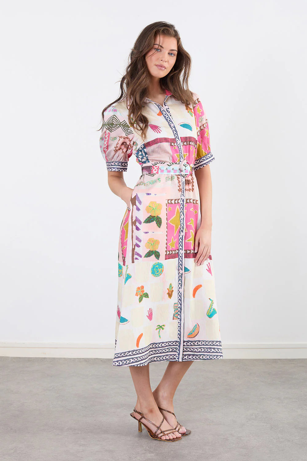 Eliza Women's Pink Shirt Dress - Casual & Office Wear - Perfect for Spring & Summer Outfits