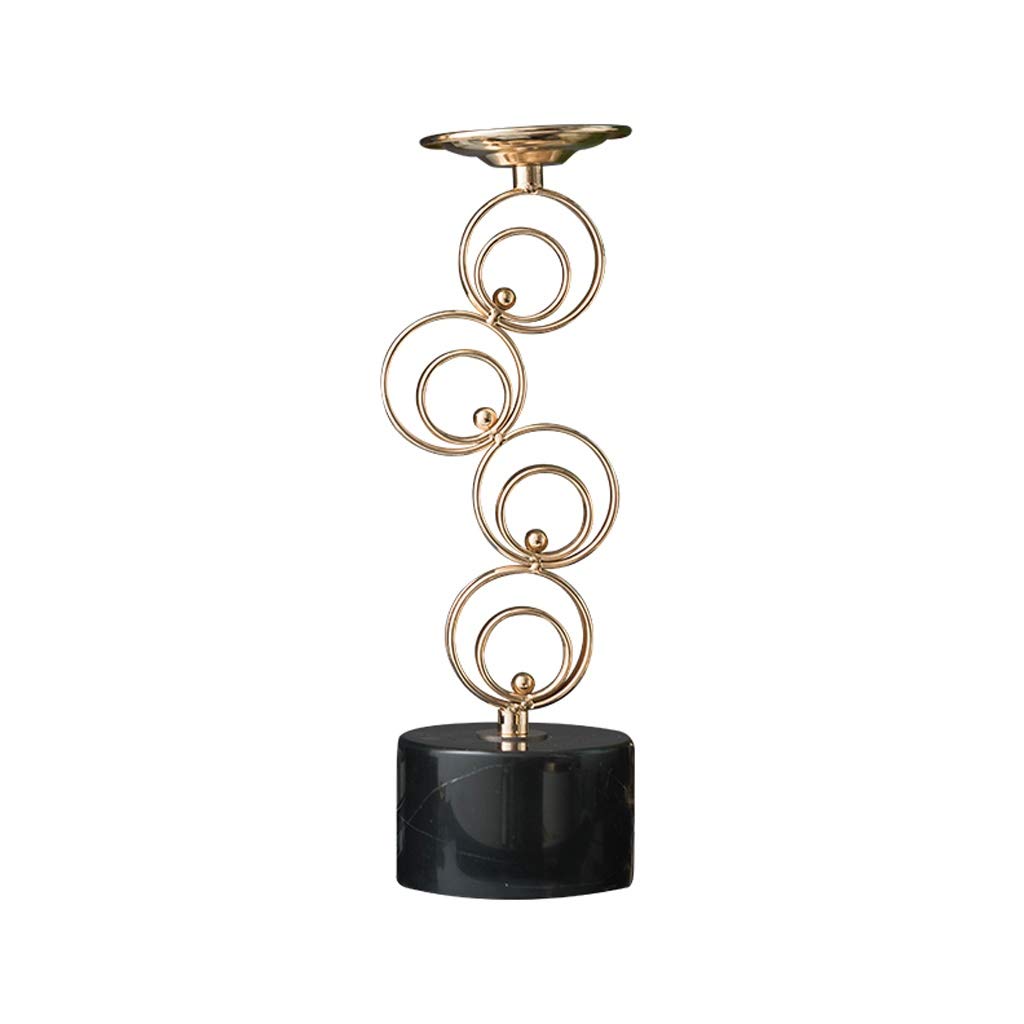 Vintage European Iron Candlestick Holder - Elegant Wedding & Home Decor Candle Stand for Tables, Fireplace, and Romantic Dinner Settings (Medium Size)