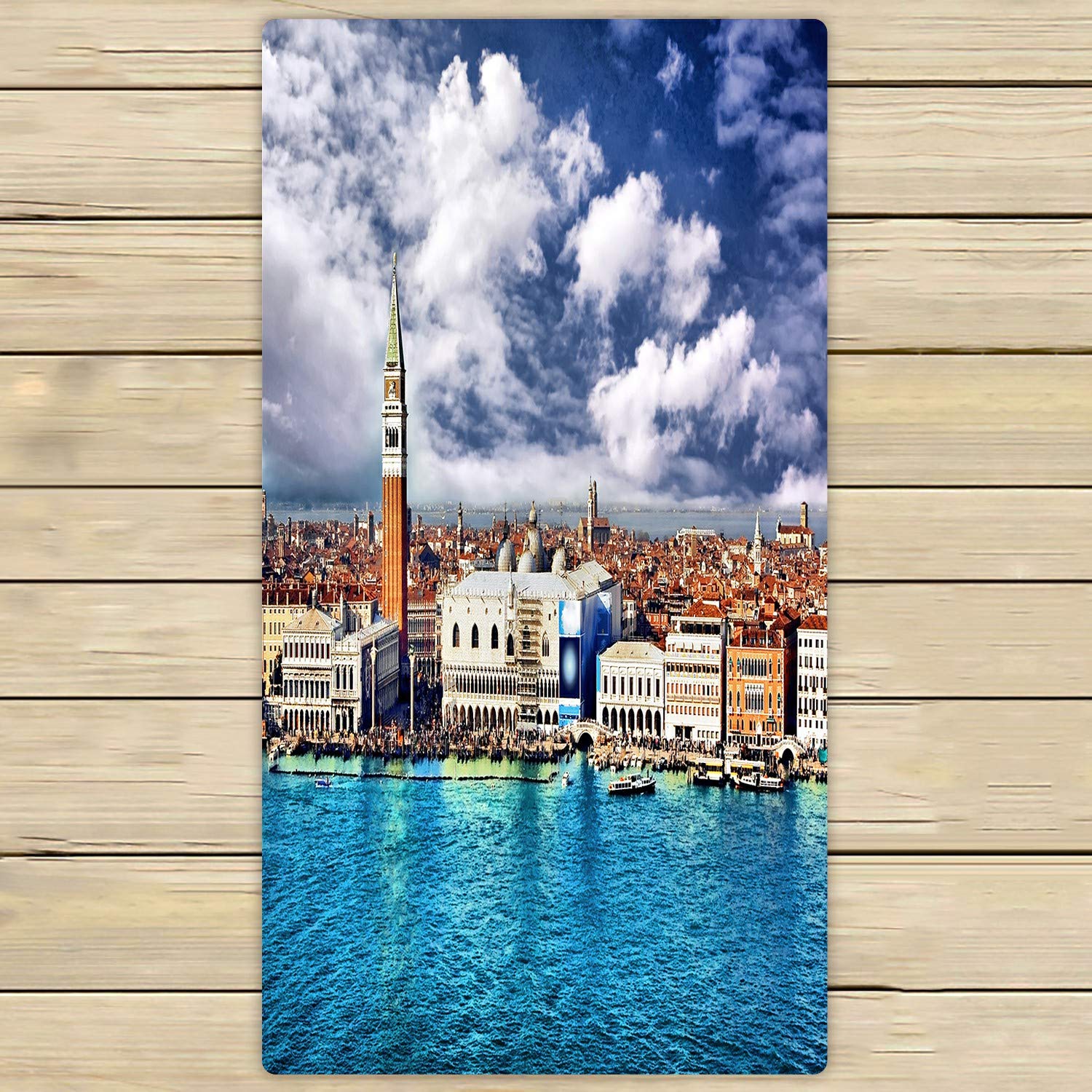 Venezia Travel Romantic Beach Bath Towels - 30x56 Inch Soft Absorbent Shower Towel for Home, Outdoor & Travel | Perfect for Beach, Pool, Gym & Spa