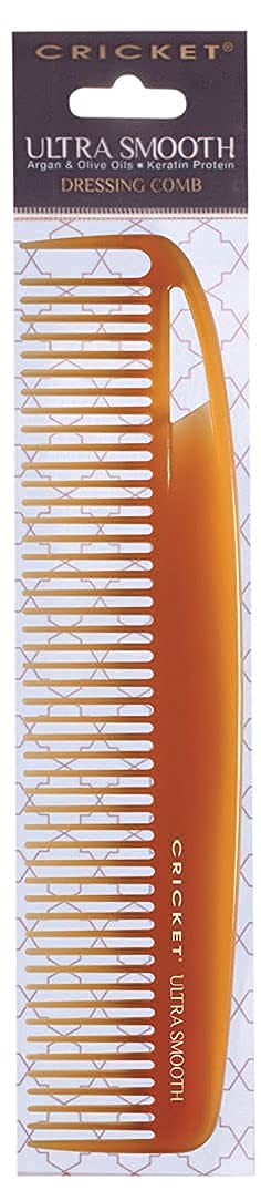 Cricket Ultra Smooth Anti-Frizz Hair Comb with Argan & Olive Oils - Keratin Infused Medium Tooth Design for Styling, Cutting & Daily Grooming - Perfect for Salon Professionals & Home Hair Care