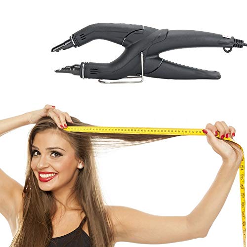 Professional Hair Extension Connector Iron - Adjustable Temperature Hair Extensions Tool for Seamless Blending | Perfect for Home & Salon Styling, Bridal & Cosplay Hairstyles