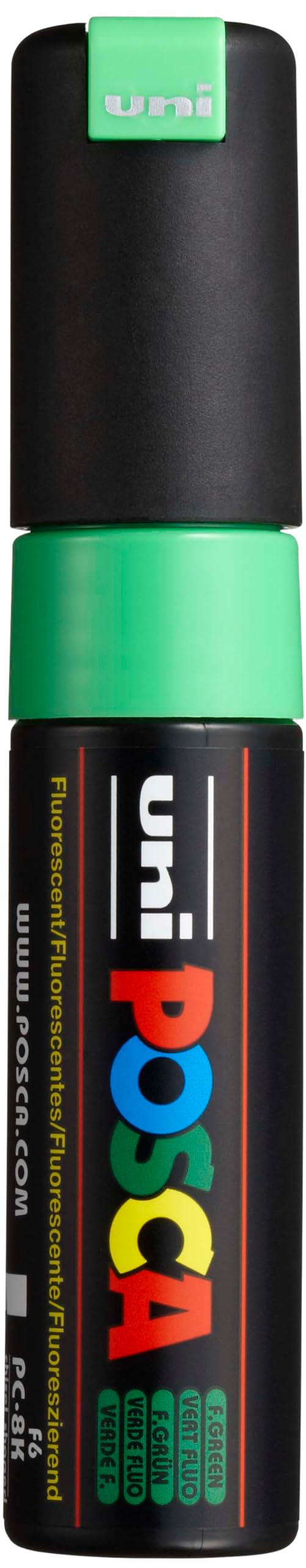 Posca Marker 8K Fluorescent Green - Premium Art Paint Pens for Artists, Students & DIY Crafts | Perfect for Rock Painting, Fabric Art, Canvas, School Projects & Creative Designs