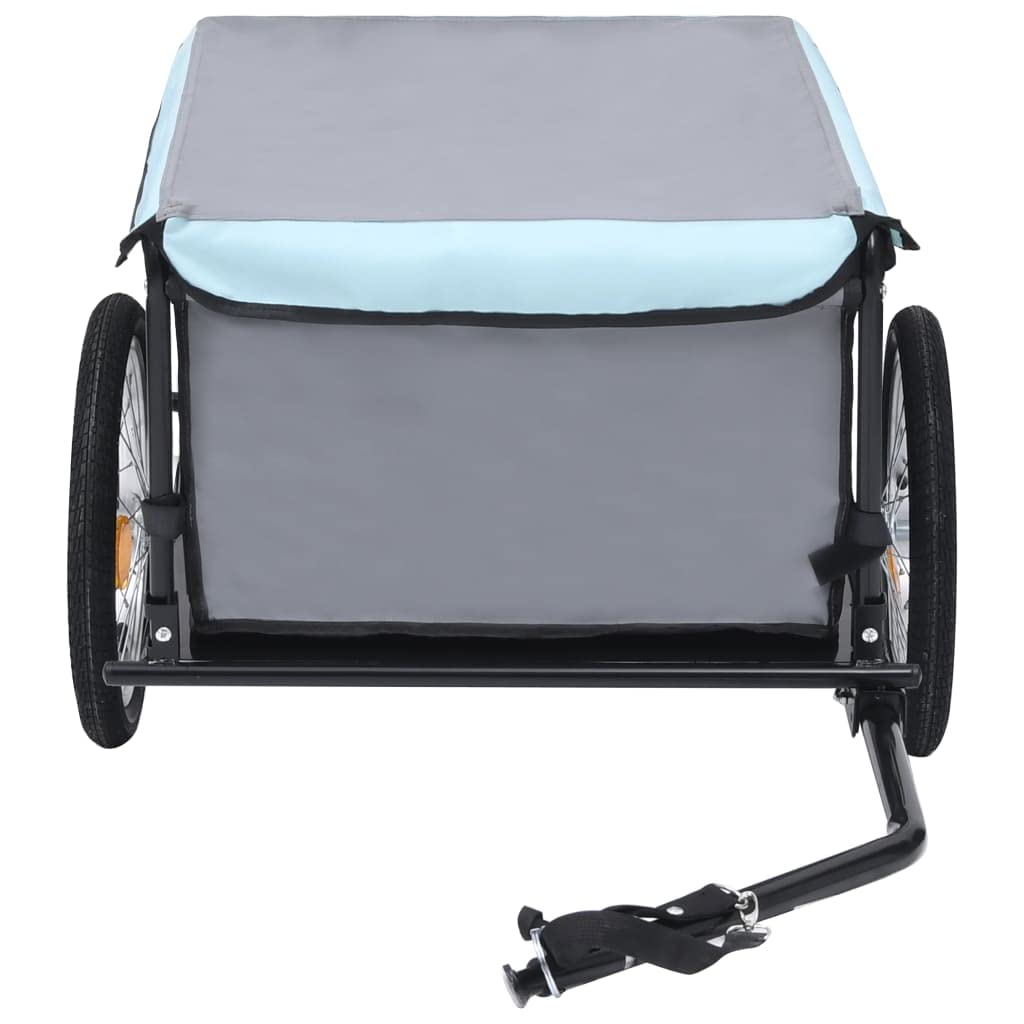 Heavy Duty Collapsible Bike Cargo Trailer - Steel Bicycle Transport Carrier for Camping, Groceries & Outdoor Adventures - Large Capacity Folding Bike Storage Cart with Durable Wheels (Perfect for Cycling Trips, Farmers Market Hauling & Family Outings)