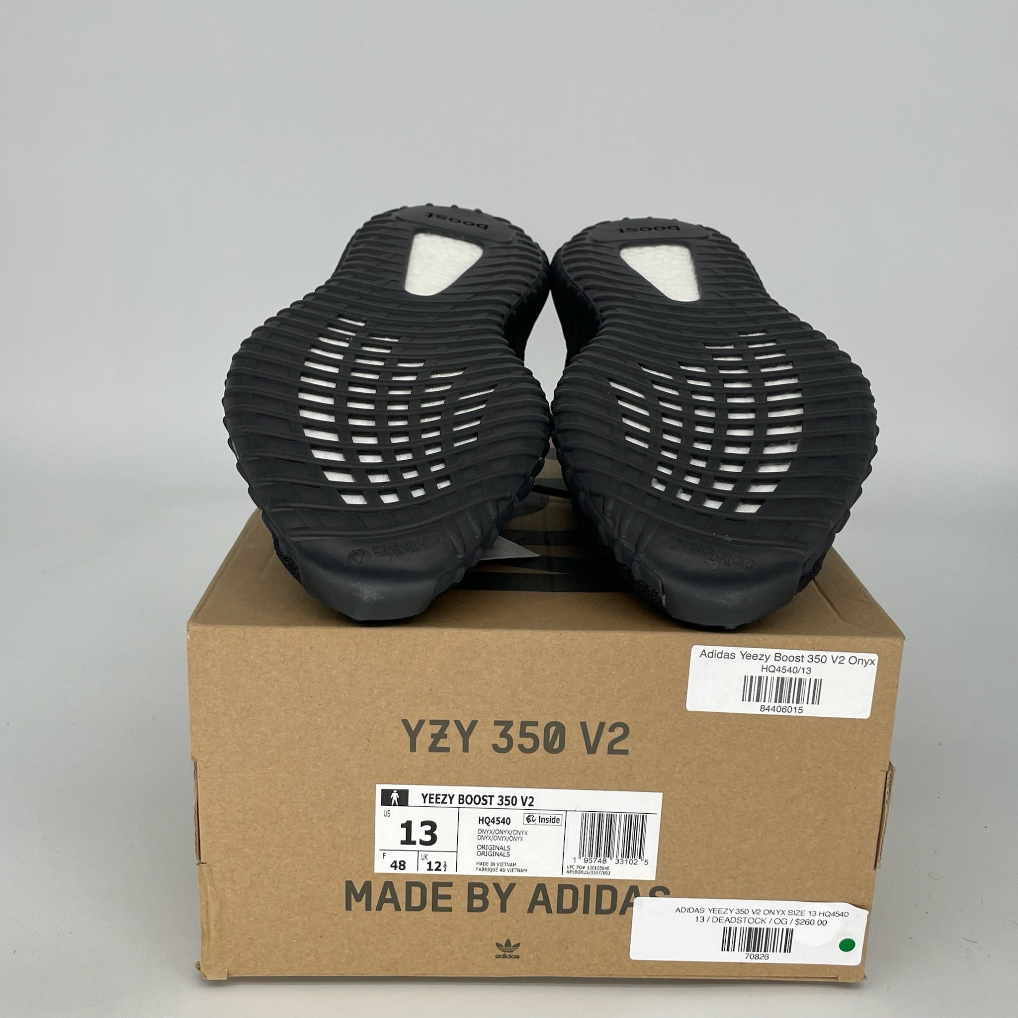 Adidas Yeezy Boost 350 V2 Onyx Black - Men's Size 13 Sneakers (HQ4540) | Running, Gym & Casual Wear Shoes