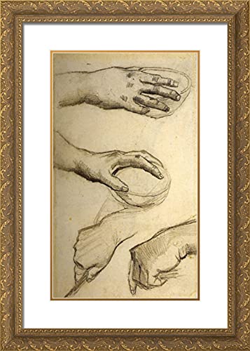 Gold Ornate Wood Frame with Double Matting