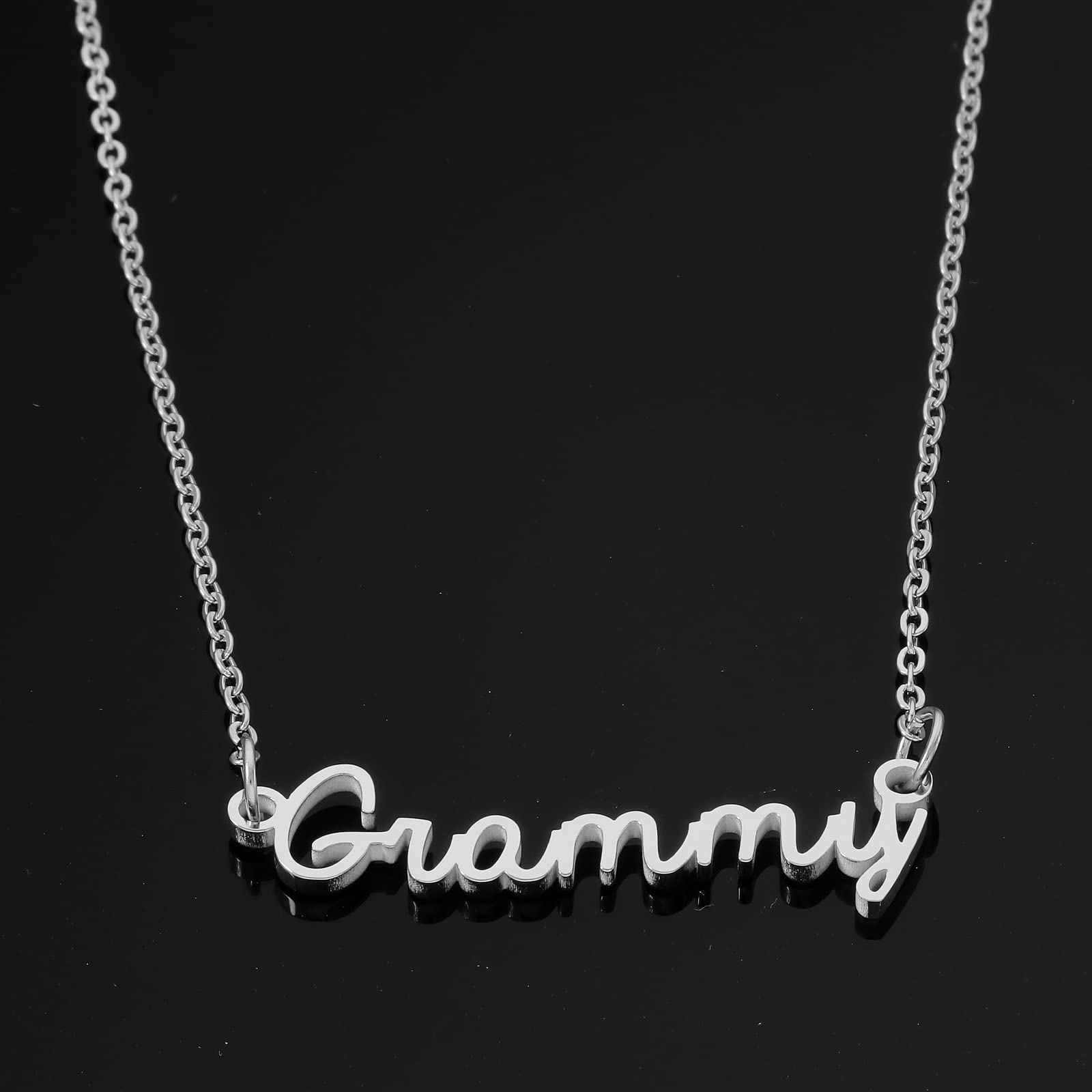 HUTIMY Grammy Necklace for Women - Elegant Jewelry Gift for Grandmother, Mom, Daughter - Perfect Birthday, Mother's Day, Christmas Present - Ideal for Special Occasions & Family Celebrations