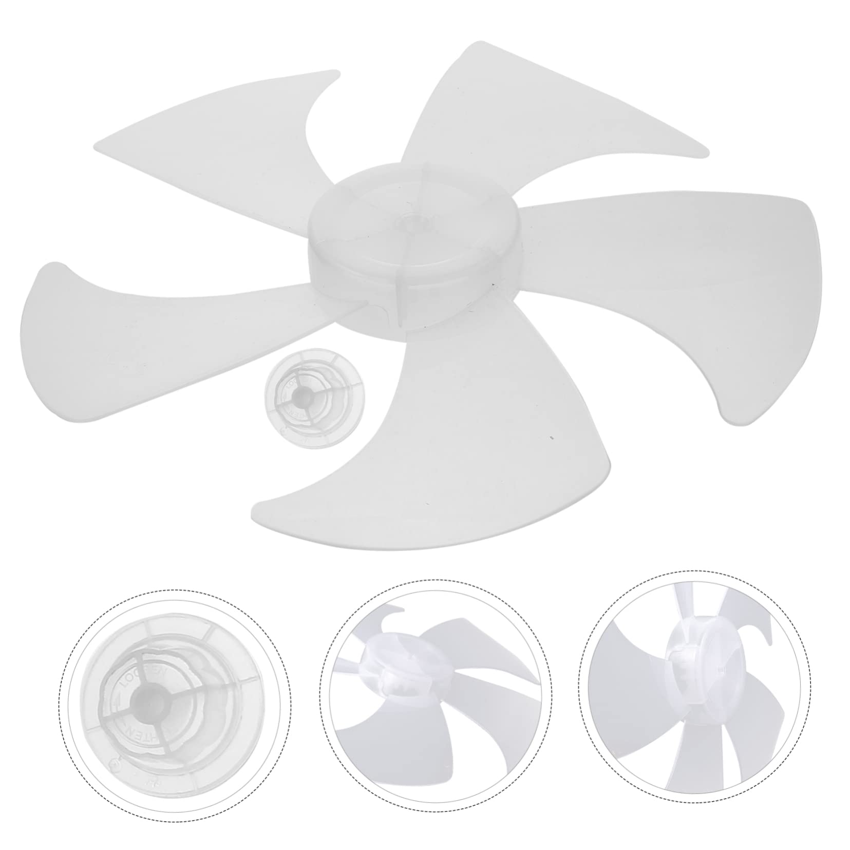 DOITOOL 14-Inch Universal Replacement Fan Blades for Floor & Table Fans - Durable Plastic Pedestal Fan Blades - Electric Fan Leaves Supply - Perfect for Home, Office, and Outdoor Cooling