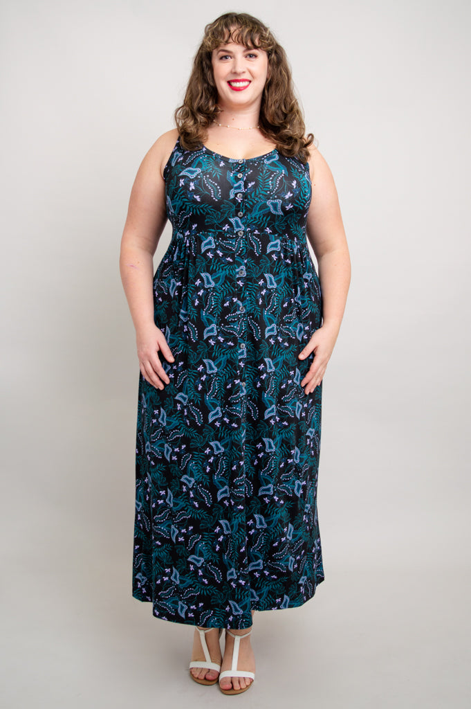 Liane Sleeveless Bamboo Dress - Fantasia Collection | Women's Summer Casual Dress for Beach, Vacation & Outdoor Activities