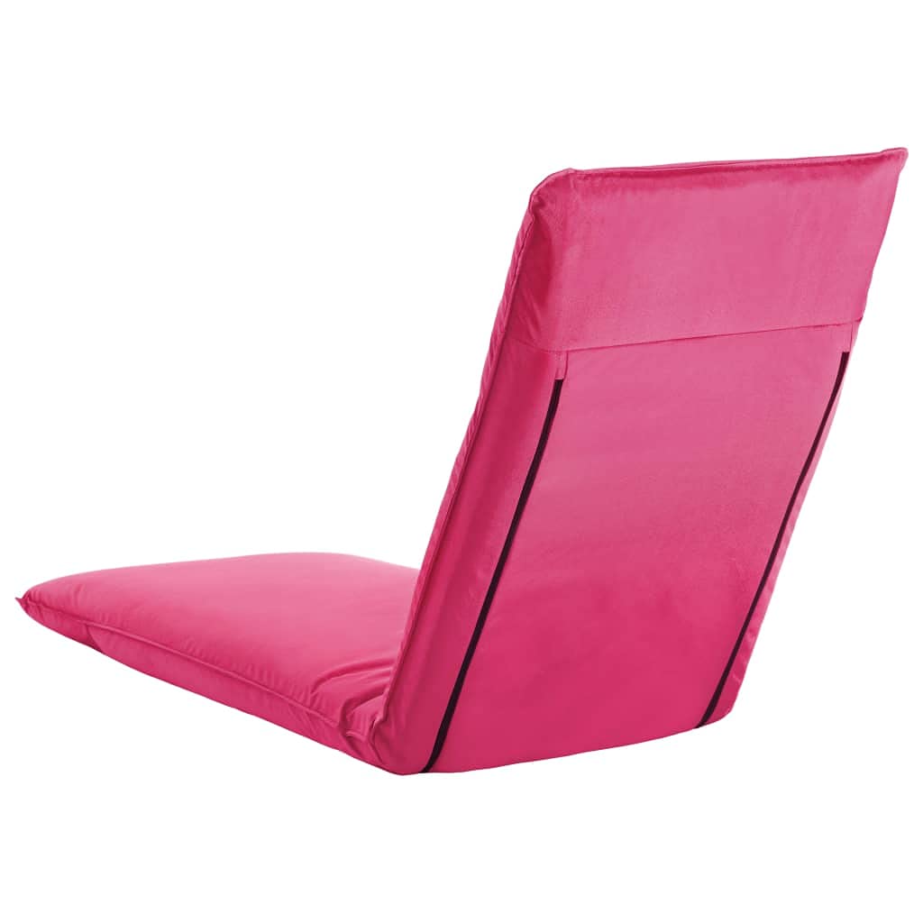 Foldable Sun Lounger with Oxford Fabric - Portable Pink Beach Chair for Poolside, Backyard & Outdoor Relaxation