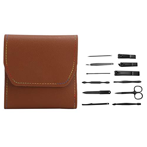 Professional Pedicure Knife Set - Durable & Portable Manicure Tools for Feet, Hands & Facial Care - Wear-resistant Stainless Steel Blades for Home & Salon Use (Khaki)