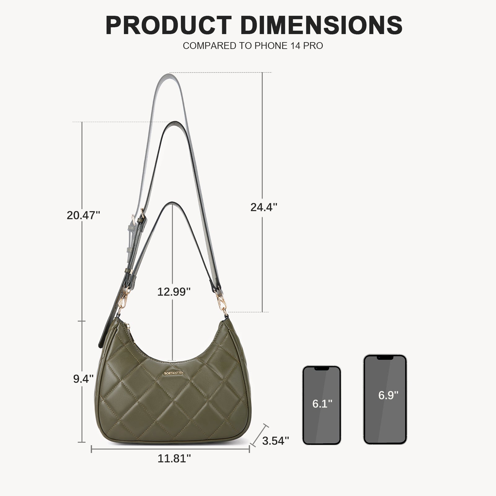 Kweli Mini Quilted Shoulder Purses for Women - Stylish Crossbody Bags with Adjustable Strap - Perfect for Travel, Shopping & Everyday Use