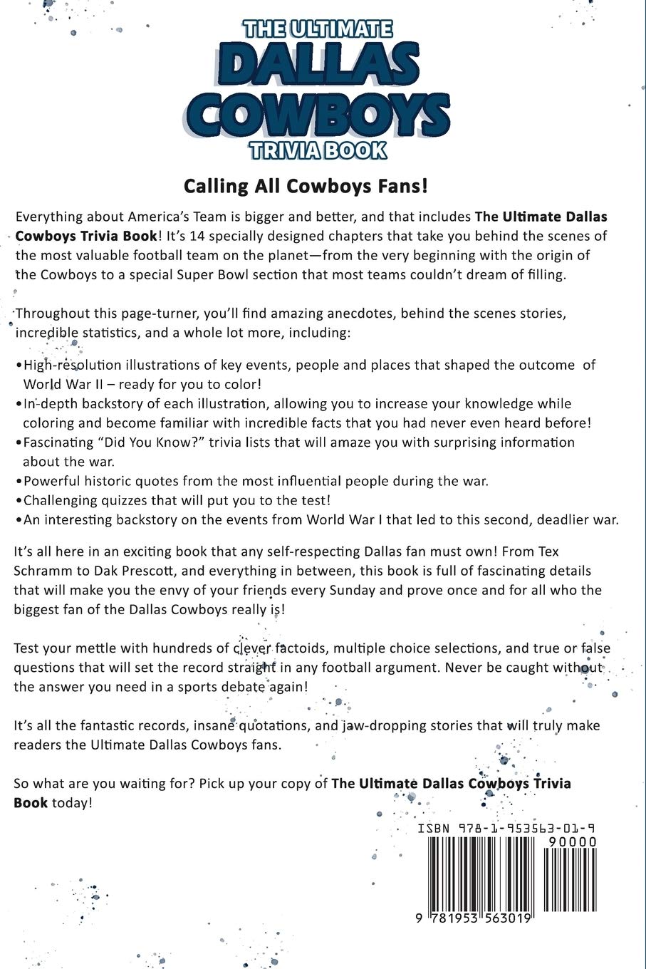Dallas Cowboys Trivia Book: Ultimate Collection of Quizzes & Fun Facts for Die-Hard Fans | Perfect for Game Nights, Tailgating & Cowboys Superfans
