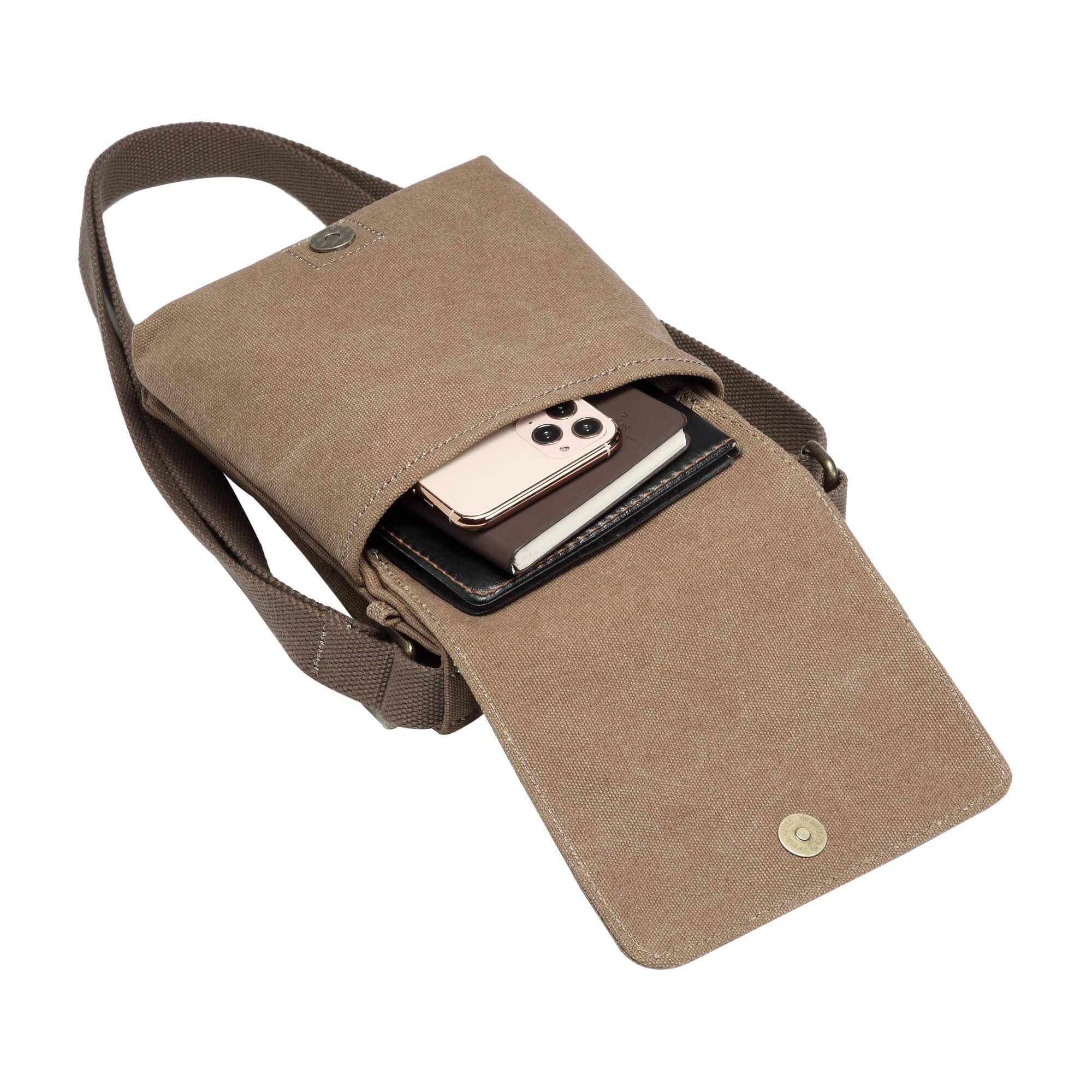 TRP0243 Troop London Classic Canvas Crossbody Bag for Men & Women - Stylish & Durable Everyday Shoulder Bag for Work, Travel & Casual Outings
