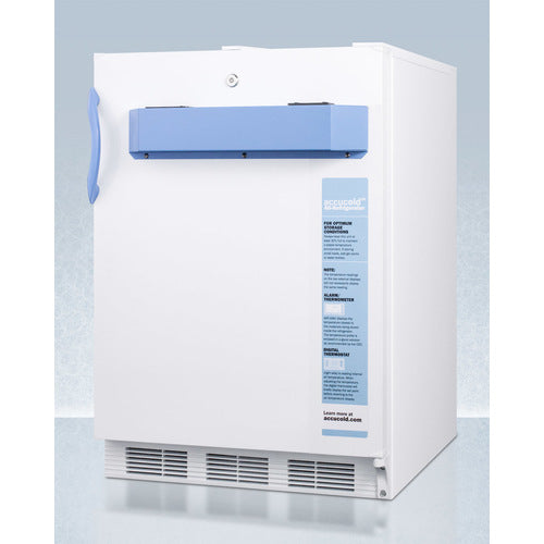 Accucold 24-Inch Wide Built-In All Refrigerator - ADA Compliant, Energy Efficient, Stainless Steel (Model FF7LWBIMED2ADA) - Perfect for Restaurants, Hotels, and Commercial Kitchens