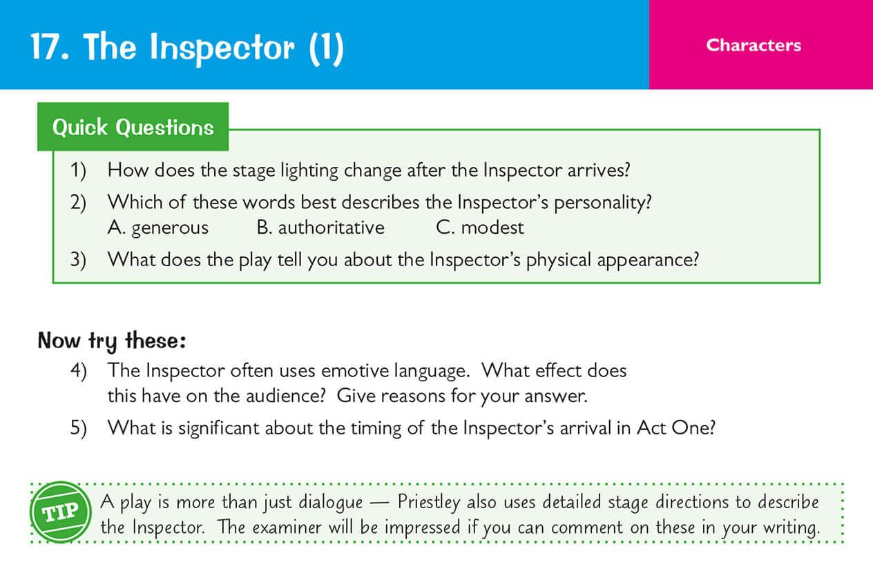 CGP GCSE English Literature Revision Cards - An Inspector Calls Study Guide for 2025 & 2026 Exams | Perfect for GCSE Students & Home Schooling