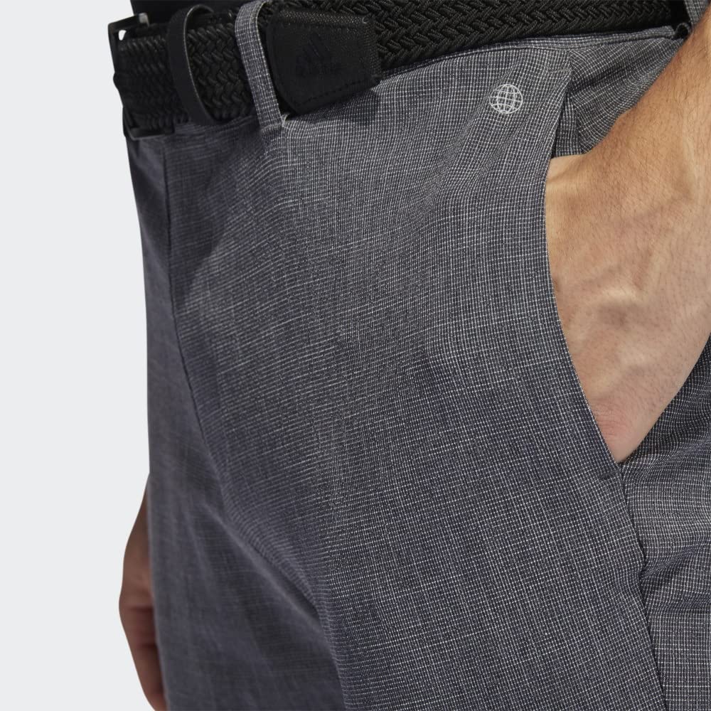 Adidas Men's Crosshatch Golf Pants - Lightweight Stretch Performance Trousers for Golfing & Casual Wear | Perfect for Golf Course, Office & Outdoor Activities