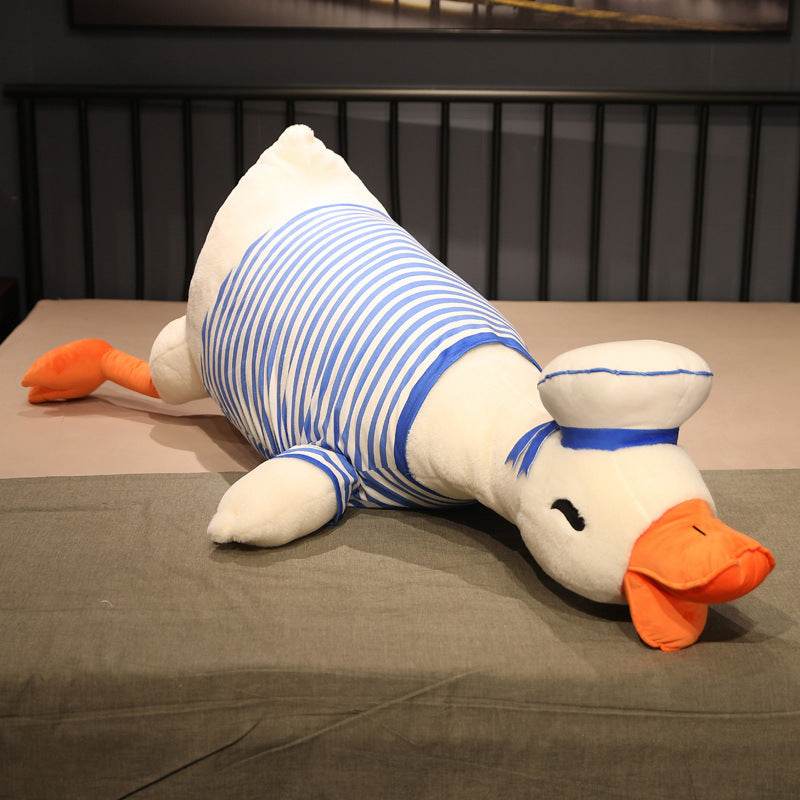 Giant 5ft Stuffed Duck Plush Toy - Large Soft Cuddly Duck Pillow for Kids, Nursery Decor, Birthday Gifts & Photo Props