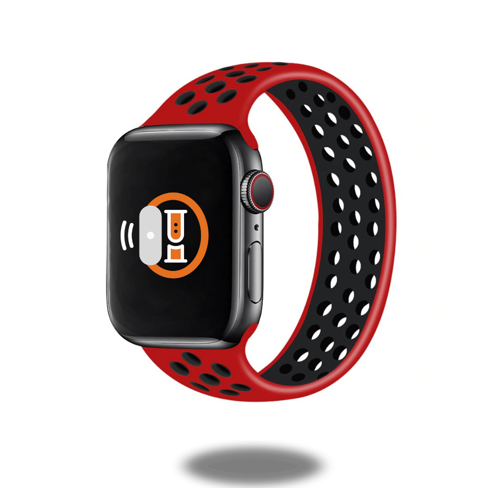 Premium Sport Silicone Solo Loop Bands - Adjustable Fitness & Running Wristbands for Apple Watch - Ideal for Workouts, Jogging & Everyday Wear