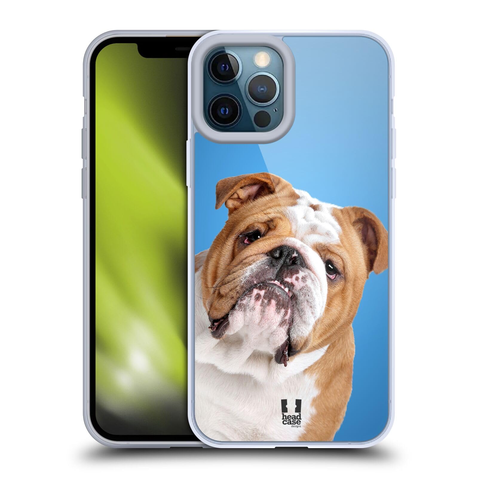 English Bulldog Soft Gel Phone Case for Apple iPhone 12 Pro Max - Cute Dog Breeds Protective Cover | Durable, Slim Fit, Scratch-Resistant | Perfect Gift for Pet Lovers, Office & Daily Use