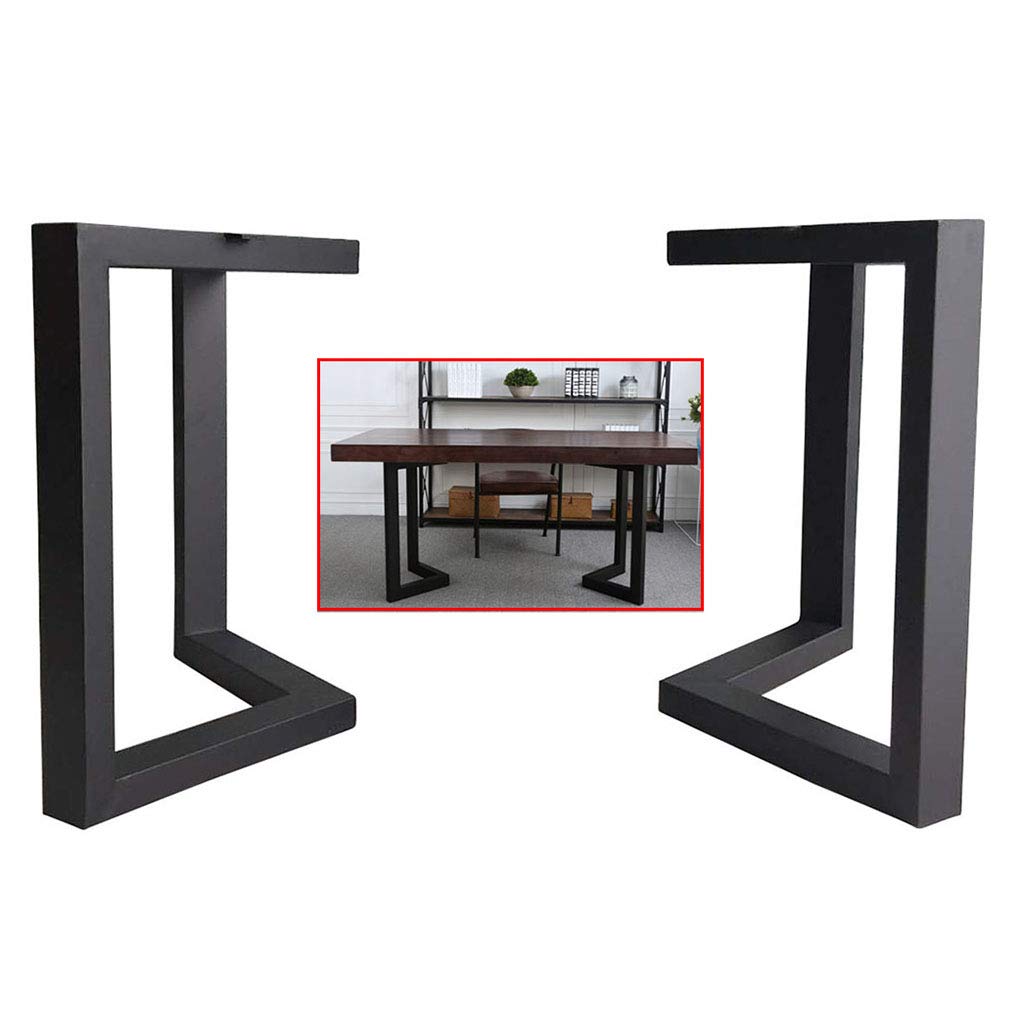 Heavy Duty Wrought Iron Furniture Legs - CXF 800kg Capacity Table Legs for Modern Desk & Dining Table (45cm/72cm Height) - Perfect for Home Office, Restaurant, and Industrial Workstations