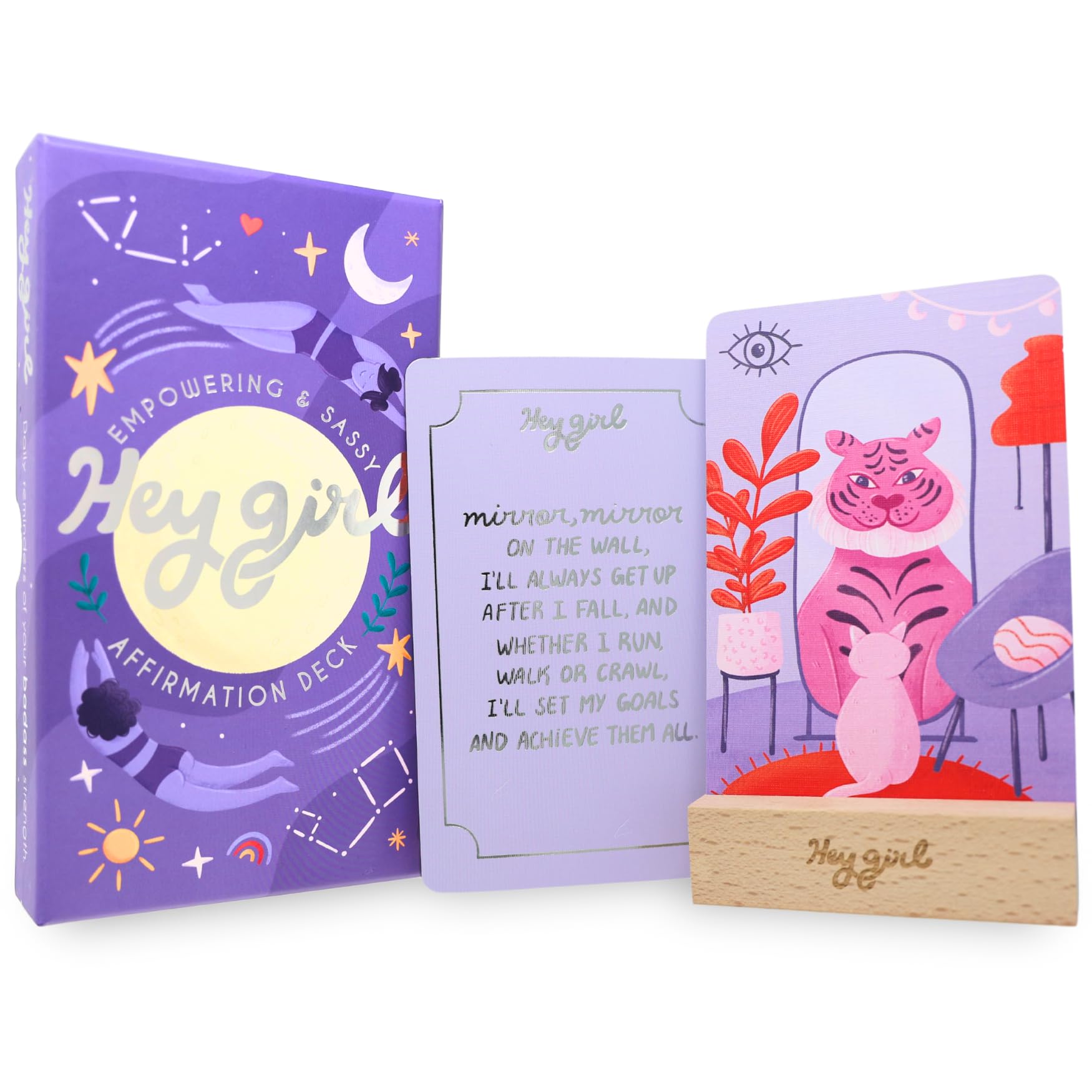 Sweary Affirmation Cards for Women - 60 Positive Daily Motivational Quote Cards with Sassy & Inspirational Messages - Self Love Gifts for Birthday, Holiday or Everyday Encouragement - Perfect for Office Decor, Journaling & Self-Care Rituals
