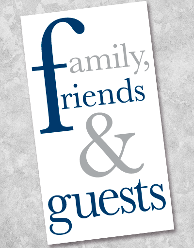 Premium Silver and Navy Guest Towel Napkins - 36 Count Soft Absorbent Cotton Towels for Family, Friends & Guests - Perfect for Weddings, Parties, and Upscale Events