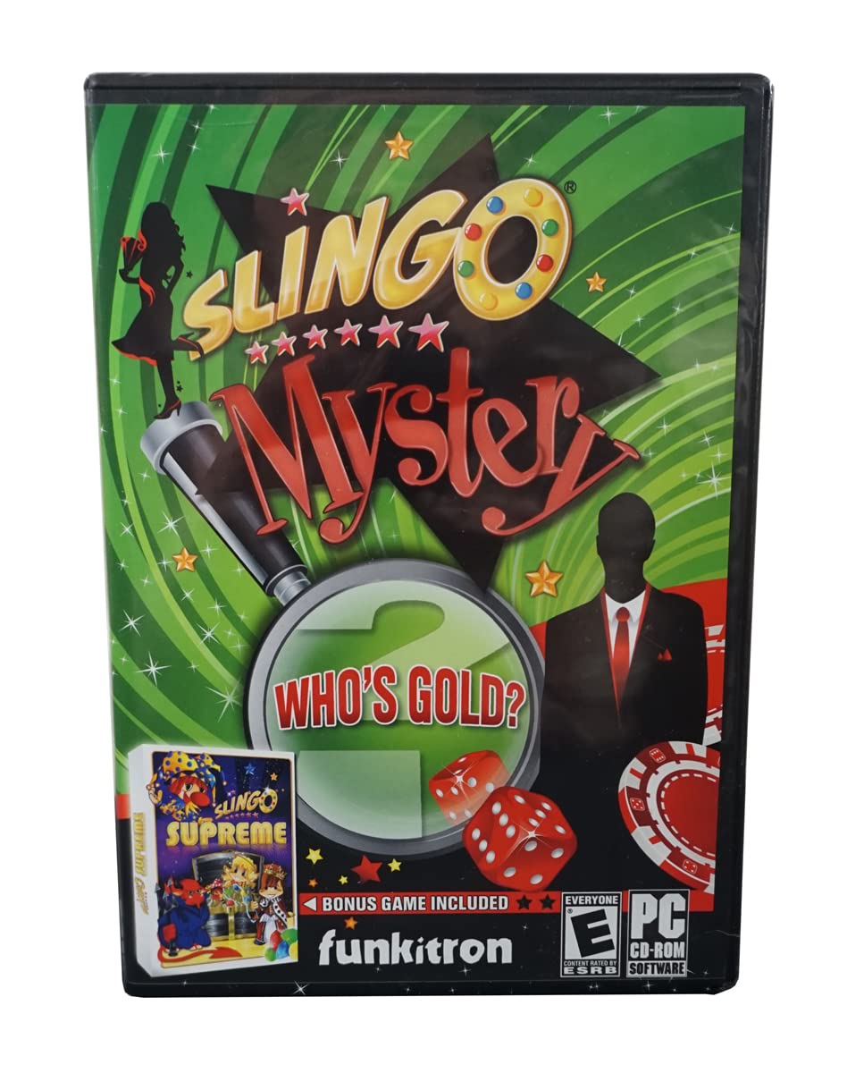 Slingo Mystery: Who's Gold? PC Game - Love, Money, Revenge Adventure with Slingo Supreme Bonus | Fun Casino-Style Puzzle Game for Adults & Family Game Night