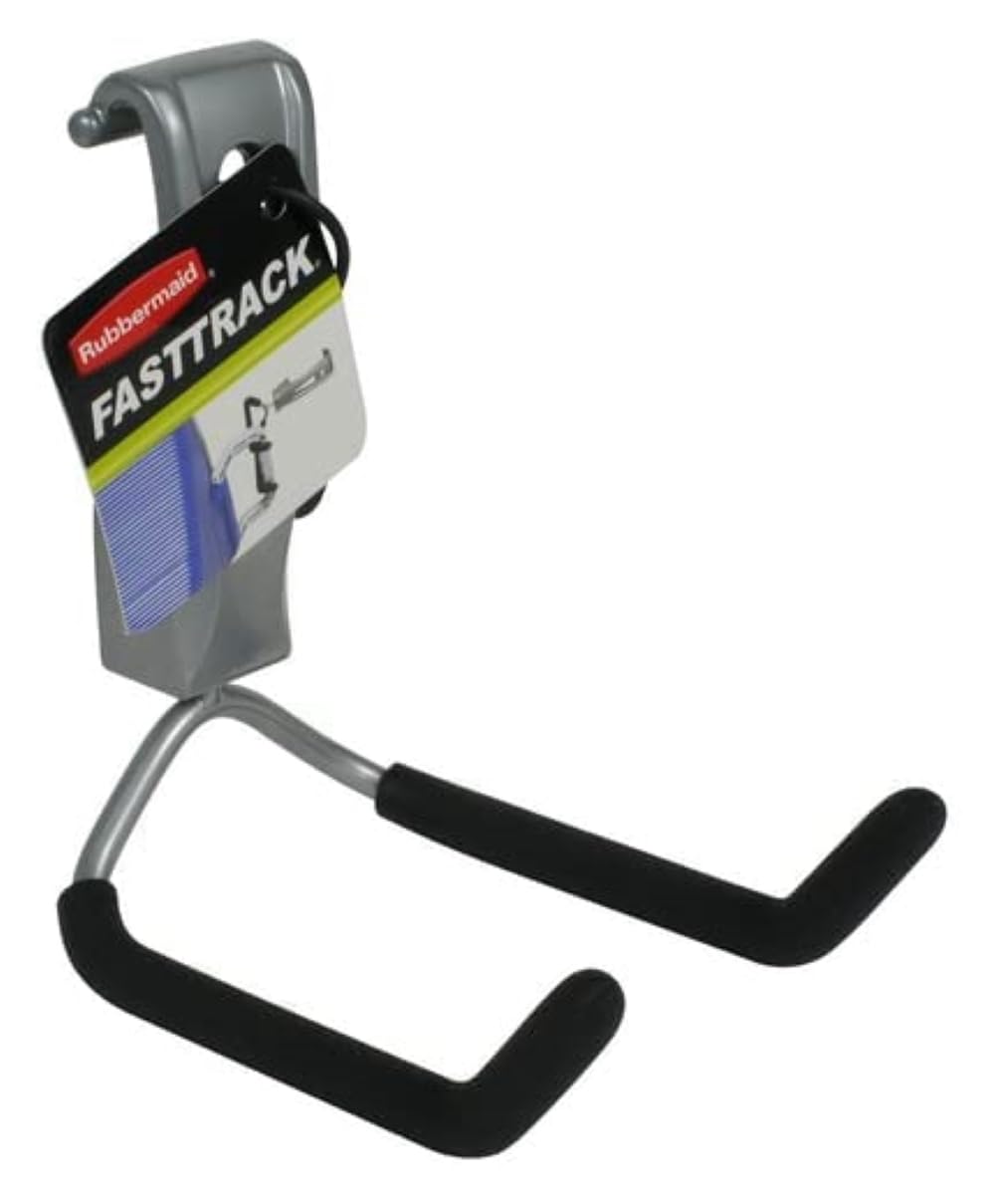Rubbermaid FastTrack Heavy Duty Cord Hook - Garage Storage Organizer for Coolers, Cords, Ropes & Hoses - Perfect for Garage, Workshop, Shed and Home Organization