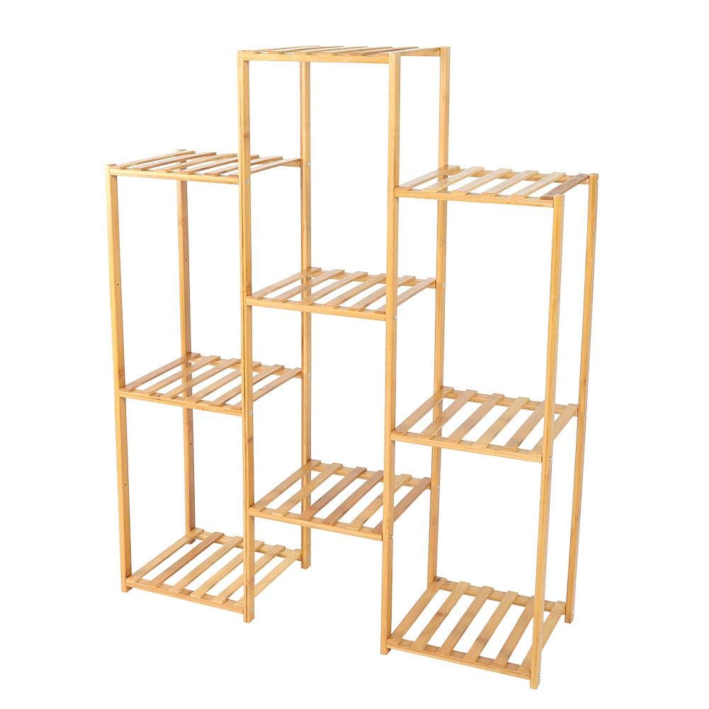 3-Tier Indoor Plant Stand - Multi-Layer Flower Pot Holder Shelf for Potted Plants, Home & Office Decor - Perfect for Living Room, Balcony, Garden Display (9 Pots Capacity)