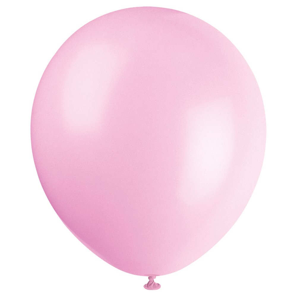 12 Inch Petal Pink Latex Party Balloons - Unique Decoration for Birthday Parties, Baby Showers & Wedding Celebrations