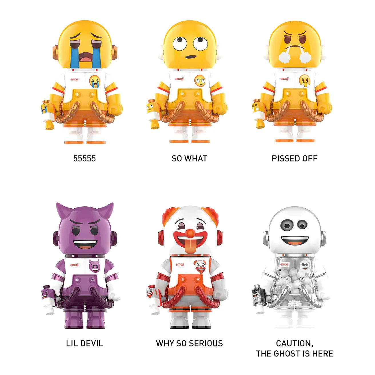 POP MART MEGA Space Molly 100% x Emoji Series Collectible Blind Box Toy - Perfect for Display, Gifts & Surprise Unboxing Fun