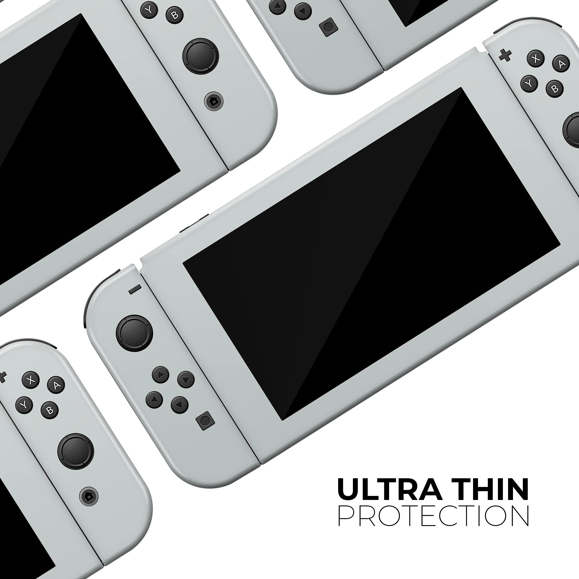 Nintendo Switch Dock Skin Decal - Scratch-Resistant Removable Vinyl Wrap Cover (Light Gray) - Protective Cover for Gaming Console Accessories - Perfect for Home Entertainment & Travel Use