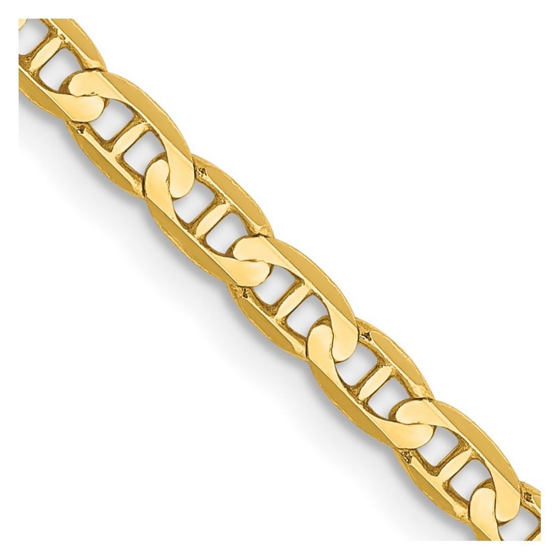 14K Gold Nautical Anchor Chain Bracelet for Women & Men - Adjustable Length, Concave Ship Design - Perfect for Gifts, Casual Wear & Nautical-Themed Events