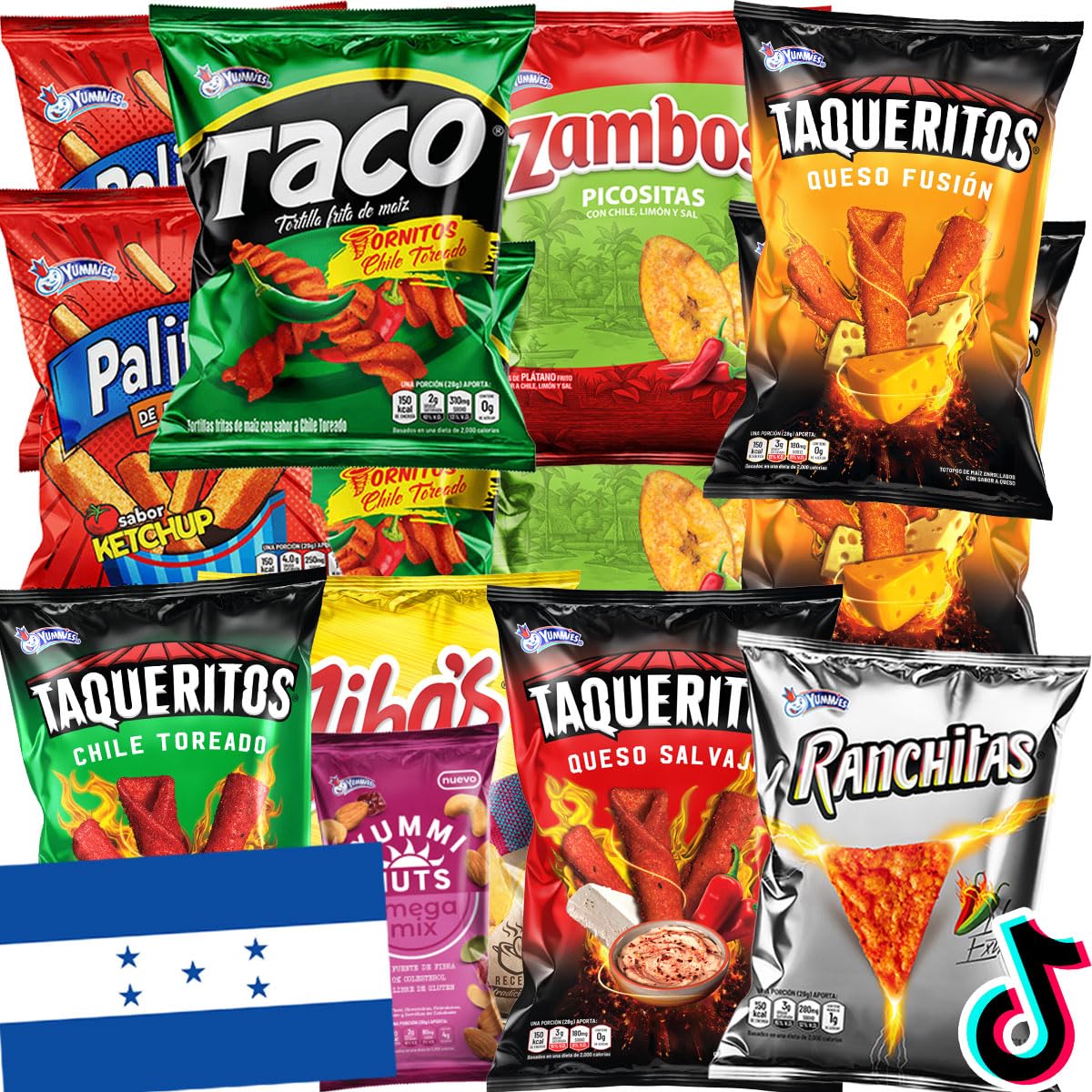 Charloo International Snack Box - Premium Honduras & Global Snacks for Adults | Unique Gift Box with Free Surprise | Perfect for Office Treats, Party Favors & Gourmet Food Lovers