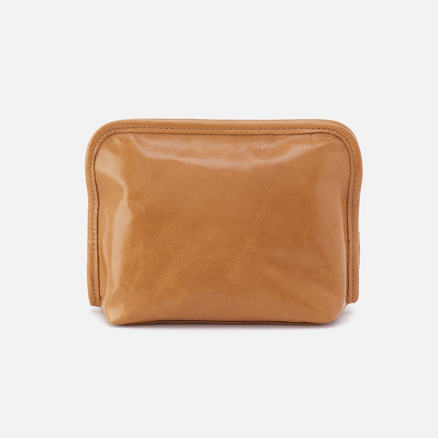 Premium Leather Cosmetic Bag for Women - Natural Polished Leather Makeup Pouch - Perfect for Travel, Gym & Everyday Essentials Organization