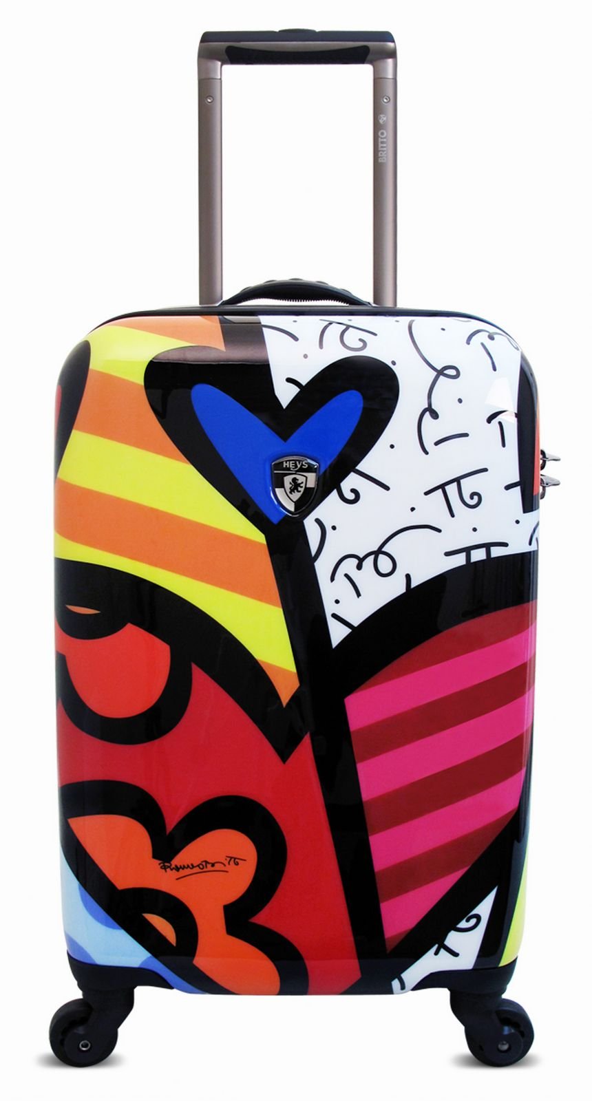 Heys USA 22 Inch Hardside Carry-On Spinner Luggage - Britto New Day Collection | Lightweight Durable Suitcase for Air Travel, Business Trips & Weekend Getaways