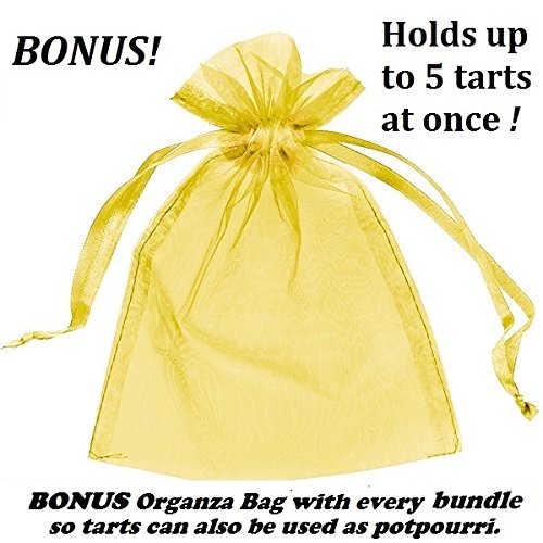 Yankee Candle Wax Melts - 10 Assorted Scented Wax Tarts for Warmers | Includes Free Yellow Organza Gift Bag | Perfect for Home Fragrance, Aromatherapy & Gifts