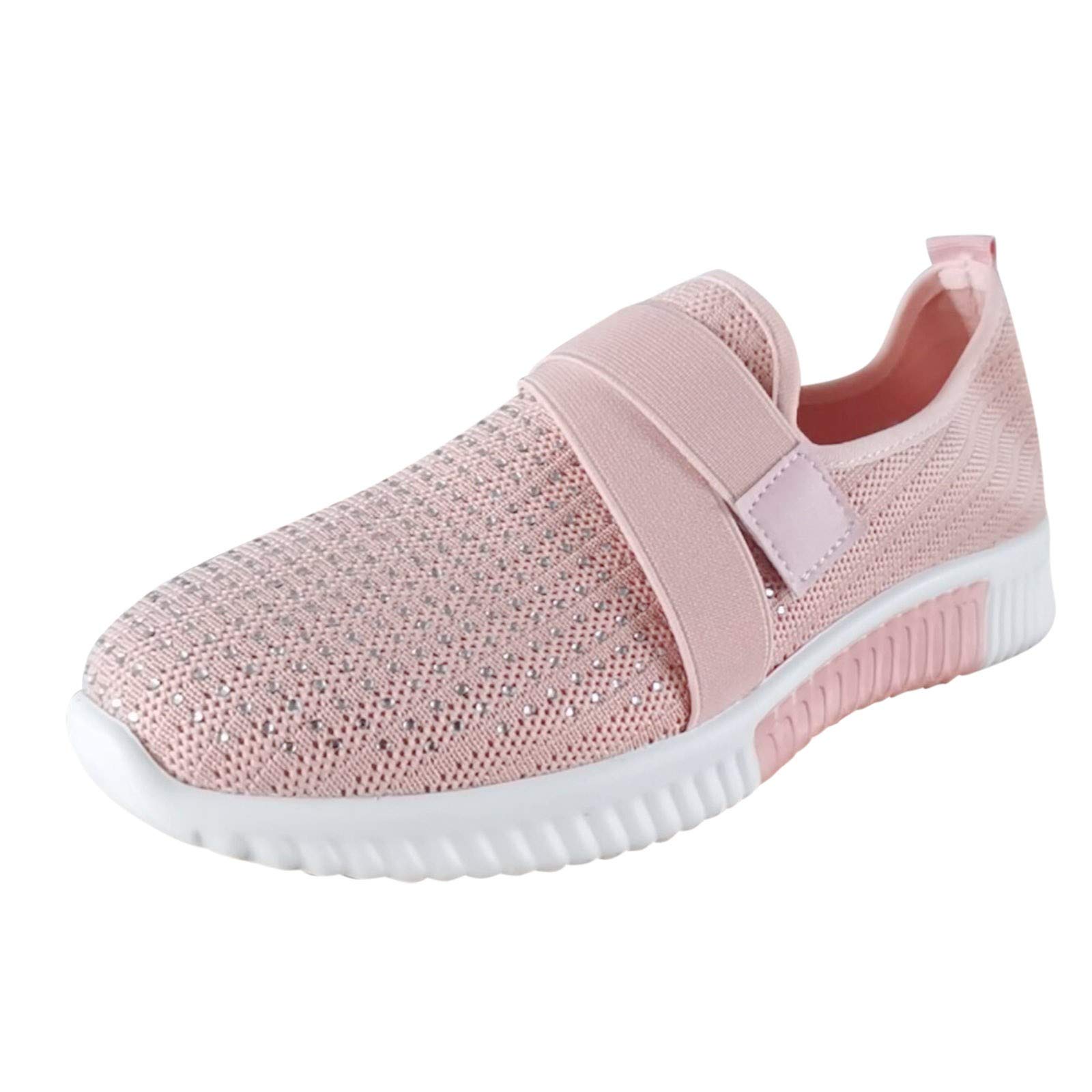 **Women's Orthopedic Walking Sandals - Skechers Non-Slip Athletic Sneakers for Running, Tennis & Fashion (Pink, KSK-A90) - Comfortable Support for Daily Wear, Travel & Outdoor Activities**