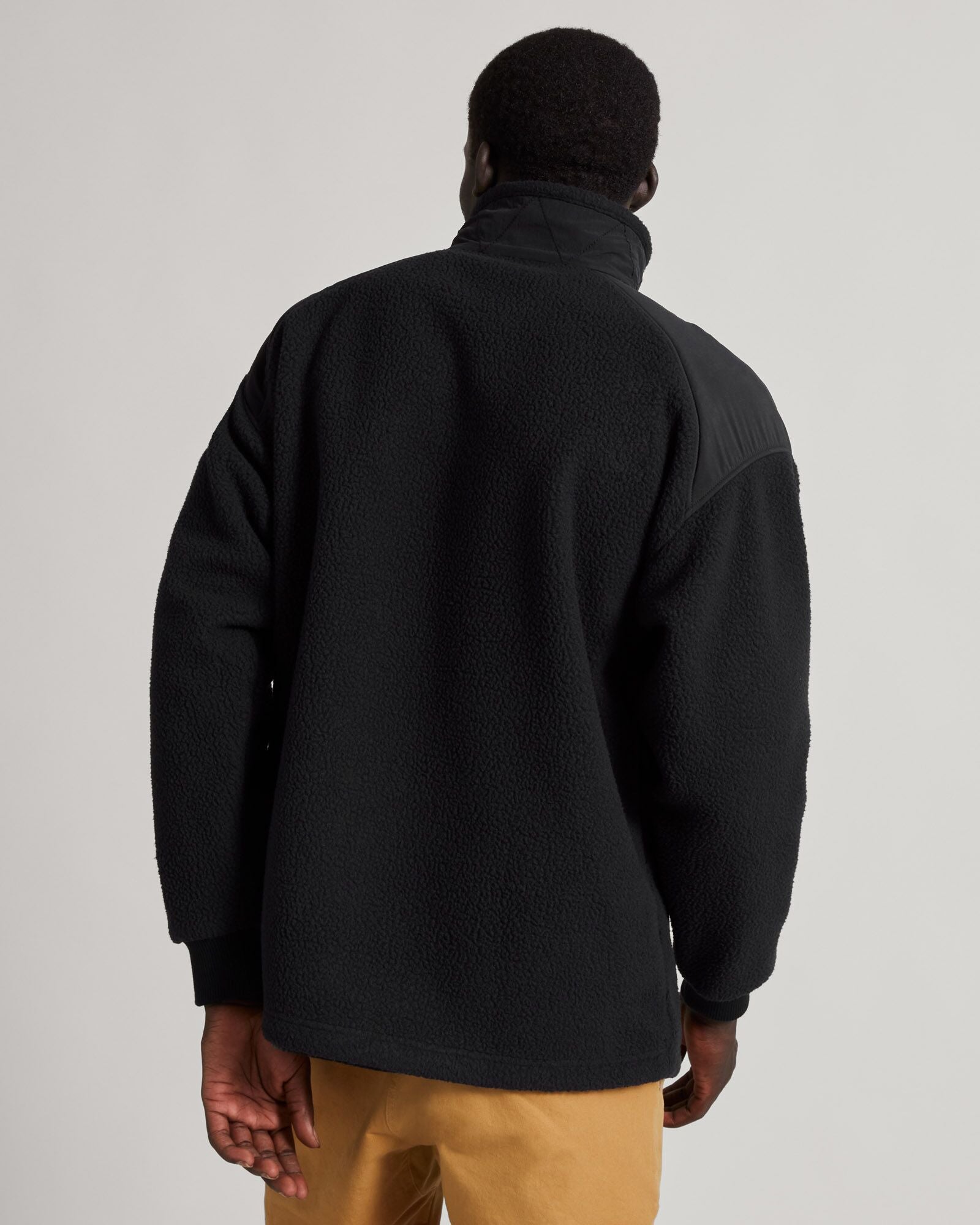 Co Z High Pile Fleece Jacket for Men - Warm Winter Outerwear, Black - Perfect for Outdoor Activities, Camping & Casual Wear