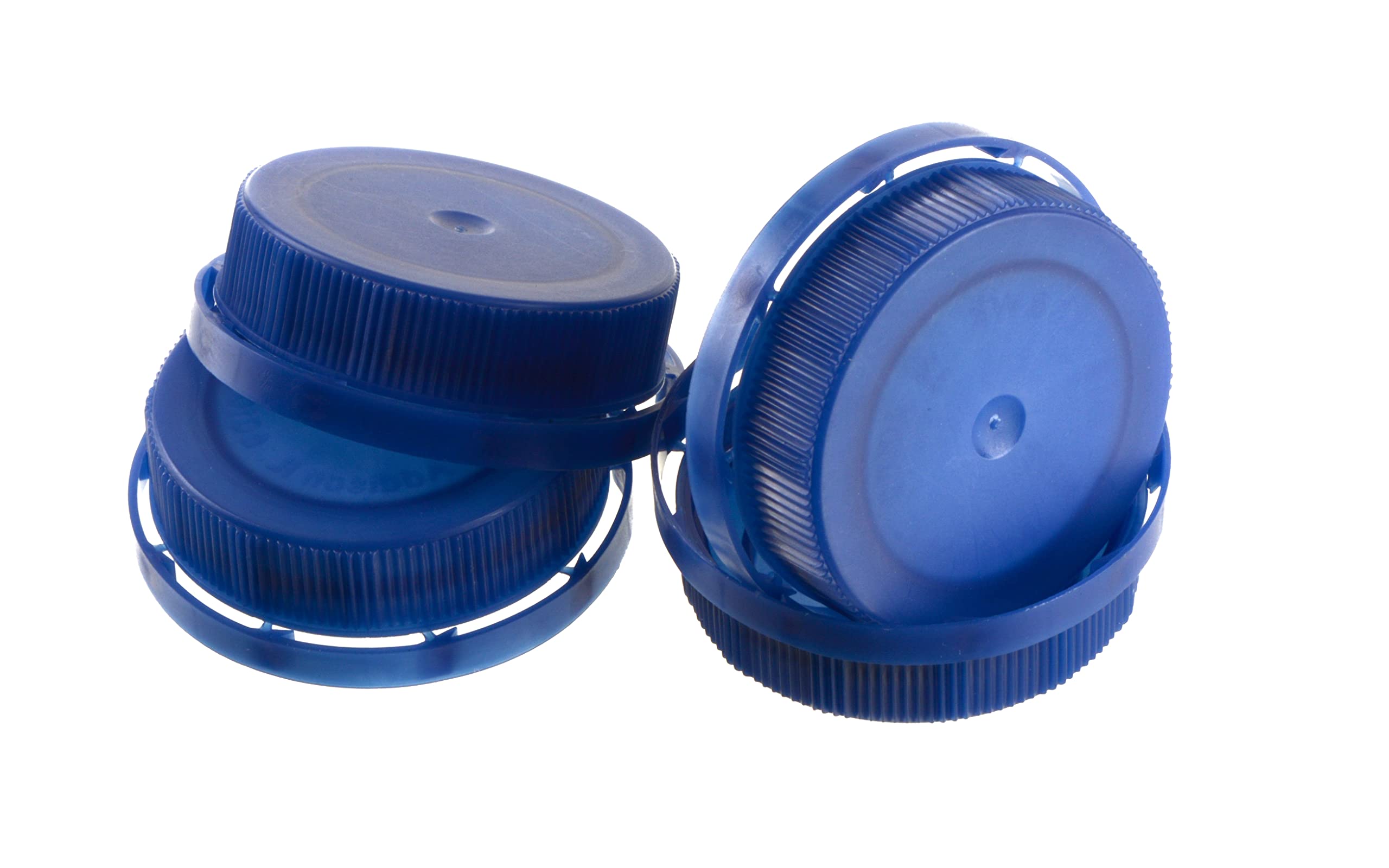 EcoQuality Blue Tamper Evident 38MM Ratchet Caps and Lids for HDPE & Clear Plastic Juice Bottles, Smoothie Bottles, Fresh Squeezed Juice Containers (900 Pack) - Perfect for Juice Bars, Restaurants, and Food Packaging Businesses