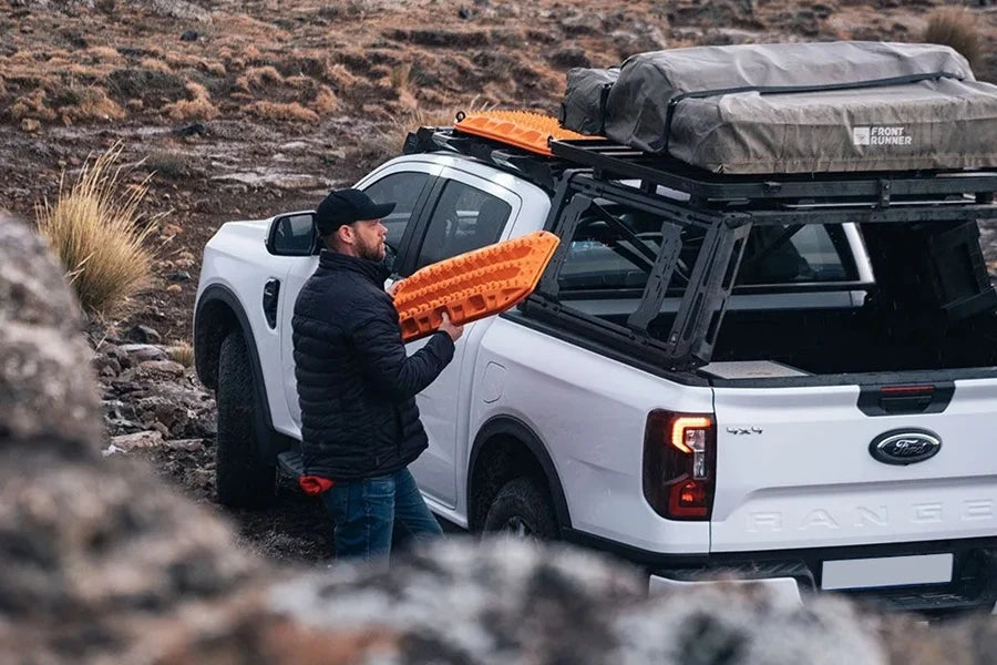 Front Runner Outfitters Pro Universal Truck Bed Rack with Accessory Mount - Heavy Duty Roof Rack System for Overlanding, Camping & Off-Road Adventures