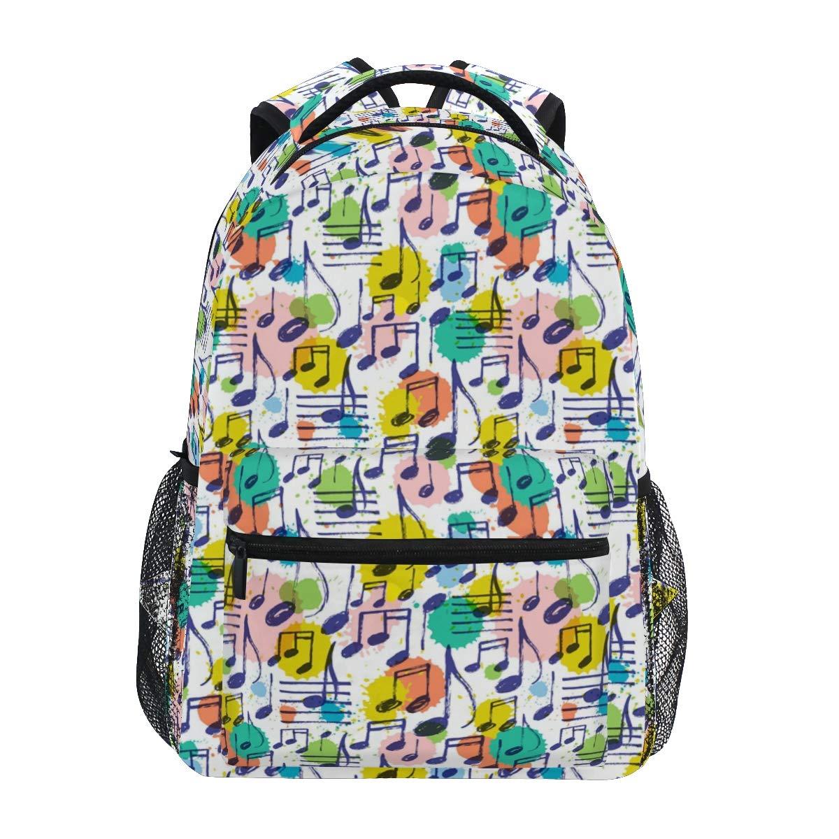 DAOXIANG Stylish Music Travel Backpack for Students - Multi-Pocket Design with Laptop Compartment | Perfect for School, Commuting & Outdoor Adventures